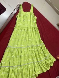 Trends green long dress