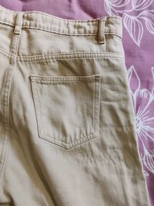 Stylish Beige Wide Leg Pants