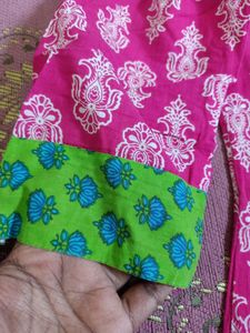 Sanganeri Pink Kurti