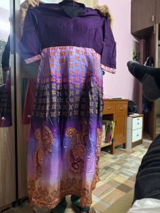 Beautiful Purple Printed Kurta