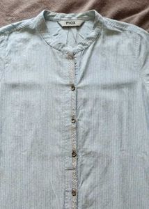 Elegant Sea Green Cotton Kurta L Size