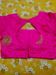 Elegant Pink Embroidered Blouse