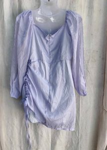 9410. Fairycore Ruched Drawstring Mini Dress