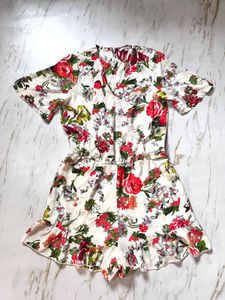 Floral Print Romper