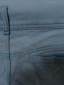 Light Wash Denim High-Waisted Shorts
