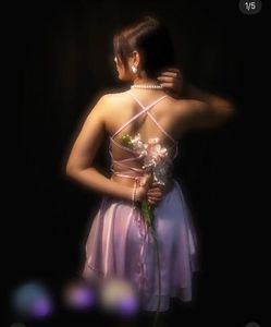 Satin Tiered Mini Dress