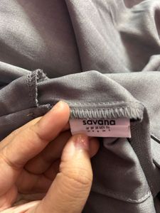 Grey Wide-Leg Pants Set