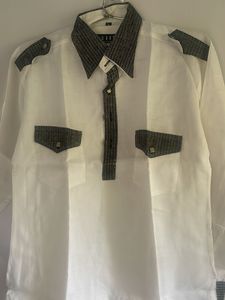 Unique White & Gray Accent Shirt