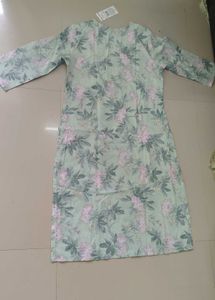 Light Green Floral Print Kurta