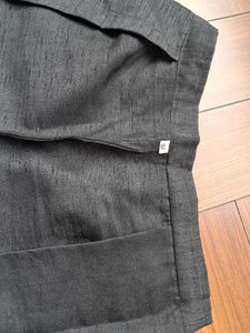 53) Black Silk Blend Pants- Price Drop