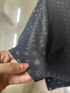 Sheer Black Polka Dot Top