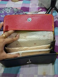 Red &amp; Black Two-Tone Wallet