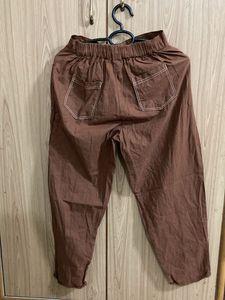Brown cotton trouser