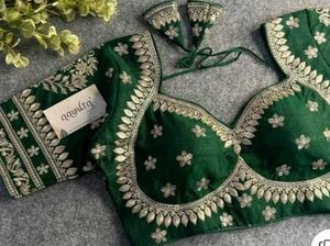 Green Silk Blouse