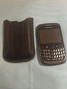 BlackBerry Phone with Leather Pouch