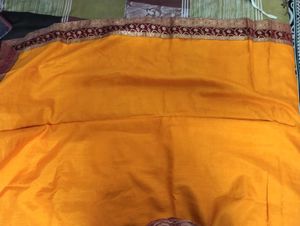 party wear Yellow Saree