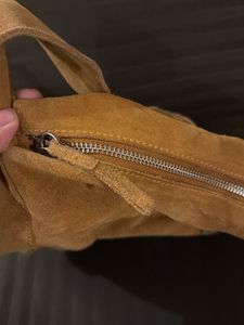mango swede leather bag