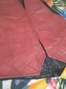Leather Patchwork Vest