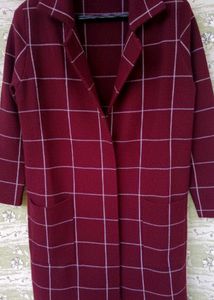 Pure Cashmere &amp; Wool Long Coat Imported Jacket