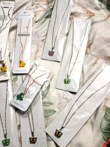 Assorted Butterfly Necklaces 10 pcs