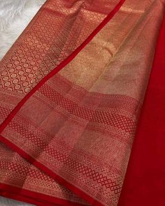 Beautiful Red Silk Saree