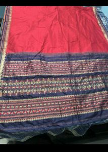 Red & Blue Ethnic Saree