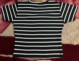 Striped Black &amp; White T-Shirt