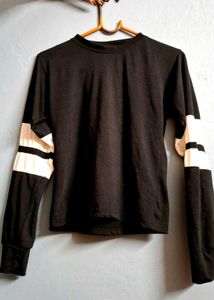 Stylish Black Long Sleeve Top