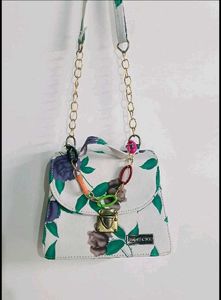 Pack of 2 Floral &amp; Green Shoulder Bags