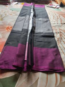 Chic Striped Cotton Saree