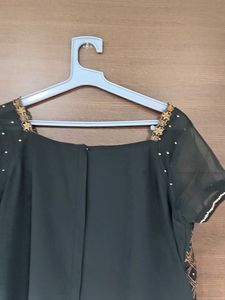 Embellished Black Kurta with Palazzo