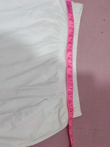Elegant White High-Low Skirt