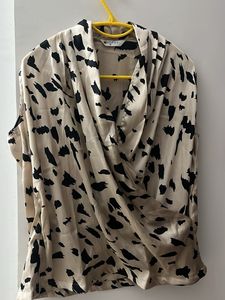 Elegant Animal Print Blouse