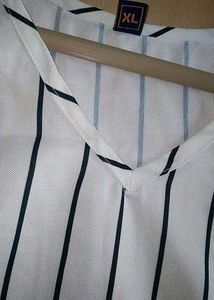 Striped Tie Sleeve Top