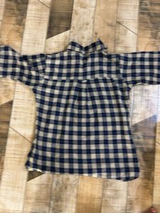 blue checked print shirt 32 inch sizes