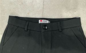 Black Wide-Leg Formal Trousers | Size 30