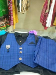 Boys Royal Blue Party Wear blazer Set | Styl