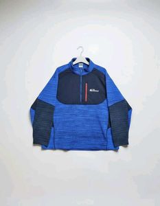 Blue Fleece Pullover Jacket
