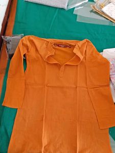 Orange Kurta for men
