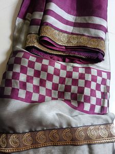 Printed Silk Saari