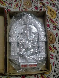 Silver Ganesha Showpiece Frame