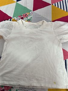 Chic White Puff Sleeve Top