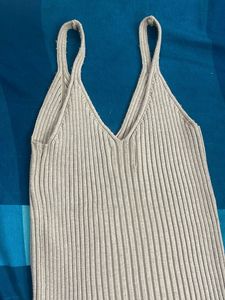 Ribbed V-Neck Tank Top