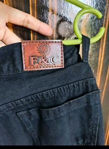 Black Wide Leg Denim Jeans