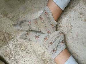 Comfortable Toe Socks with Pattern