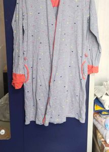 Cozy Heart Print Robe