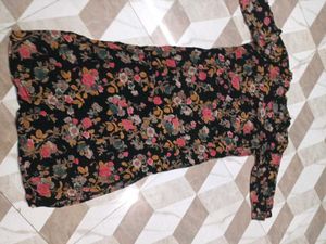 Elegant Floral Print Kurta with Palazzos