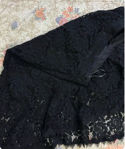 Elegant Black Lace Skirt