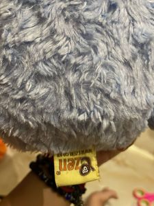 Adorable Blue Teddy Bear Plush Toy