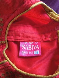 Girls Red Sleeveless fancy dress